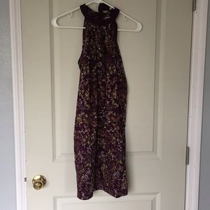Floral purple dress